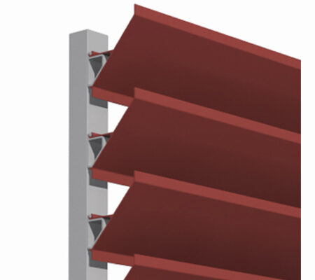 angled architectural louver